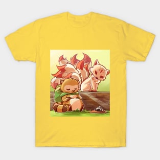 Kitsune and Bake Danuki T-Shirt